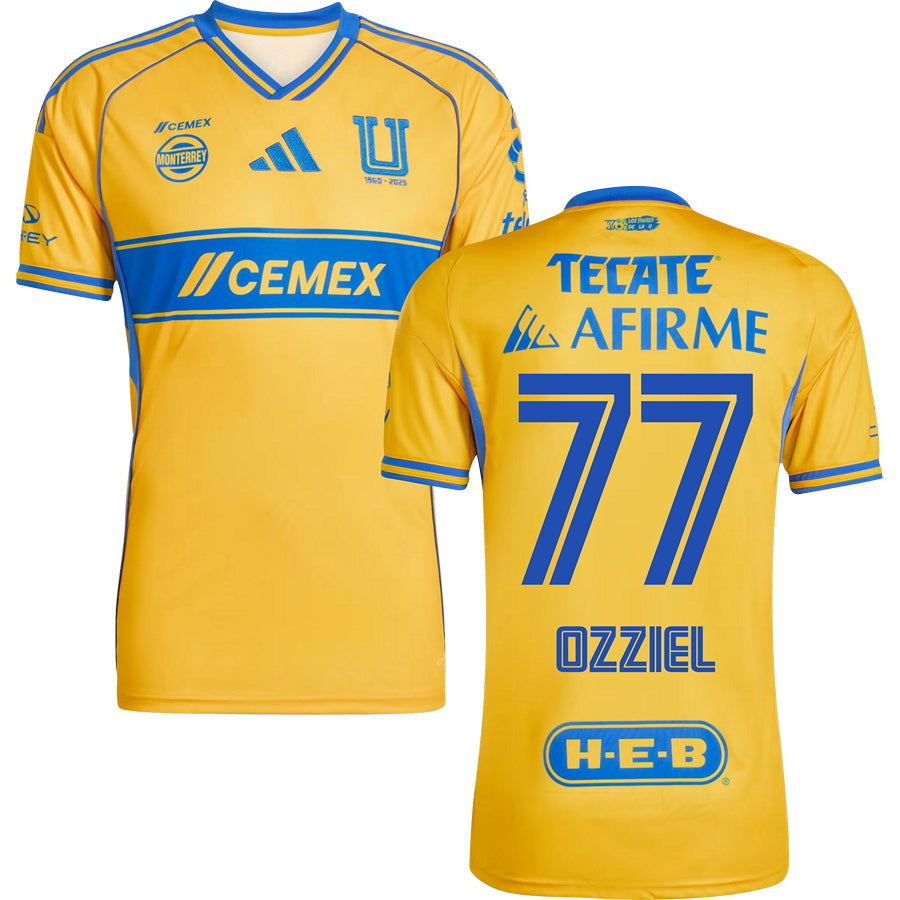 Tigres UANL Home Jersey 2025/26 Adults-Footzilla