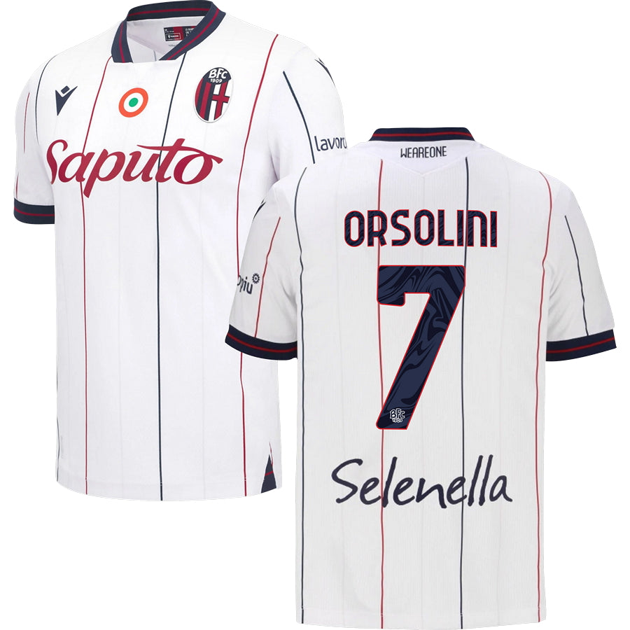 Bologna FC Away Jersey 2025/26 Adults-Footzilla