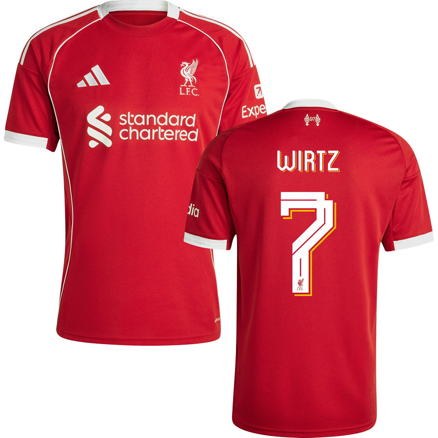 Liverpool Home Jersey 2025/26 Adults-Footzilla