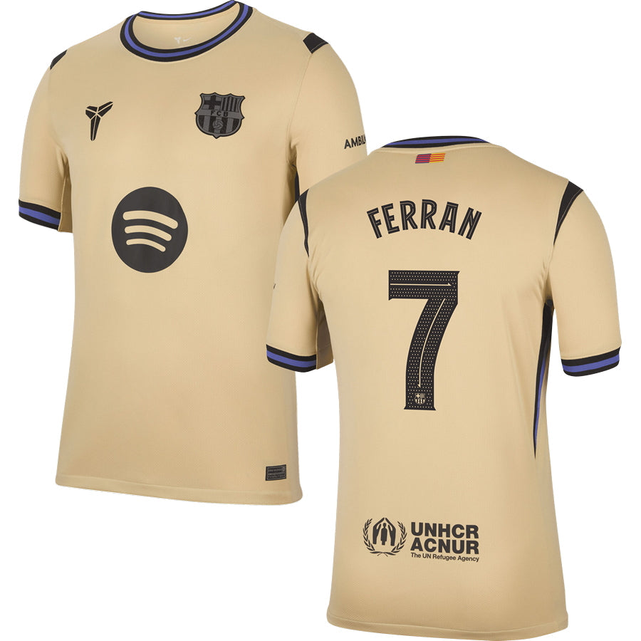 Barcelona FC Away #7 FERRAN Jersey 2025/26 Adults-Footzilla