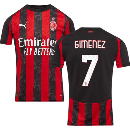 Milan AC Home Jersey 2025/26 Adults-Footzilla