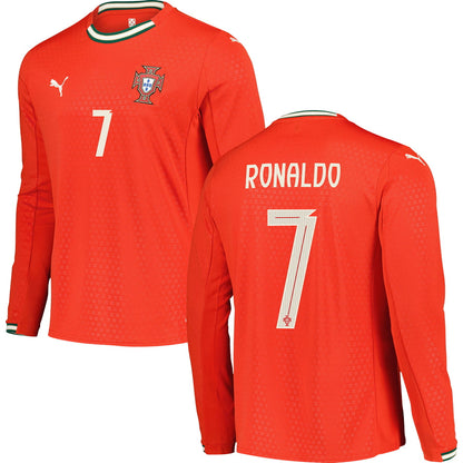 Portugal Home Long Sleeve Jersey 2025 Adults-Footzilla
