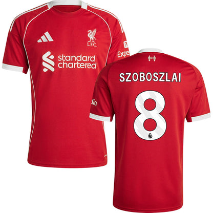 Liverpool Home Jersey 2025/26 Adults-Footzilla