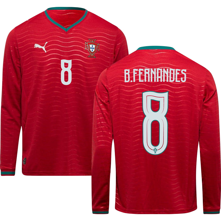 Portugal World Cup 2026 Home Long Sleeve Jersey Adults