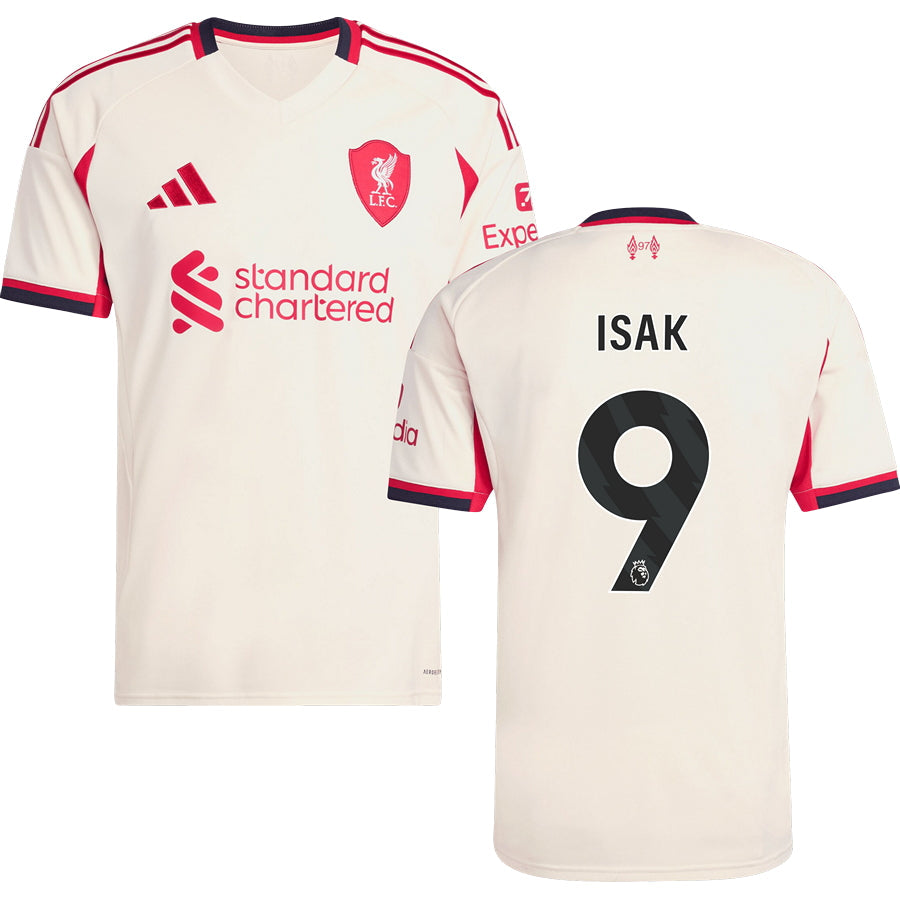 Liverpool Away #9 ISAK Jersey 2025/26 Adults-Footzilla