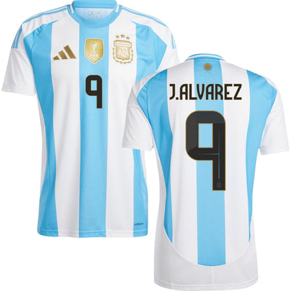 Argentina Home Stadium Jersey 2024 Men`s COPA AMERICA-Footzilla