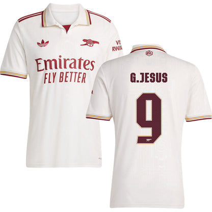 Arsenal Third Jersey #9 G.JESUS 2025/26 Adults-Footzilla
