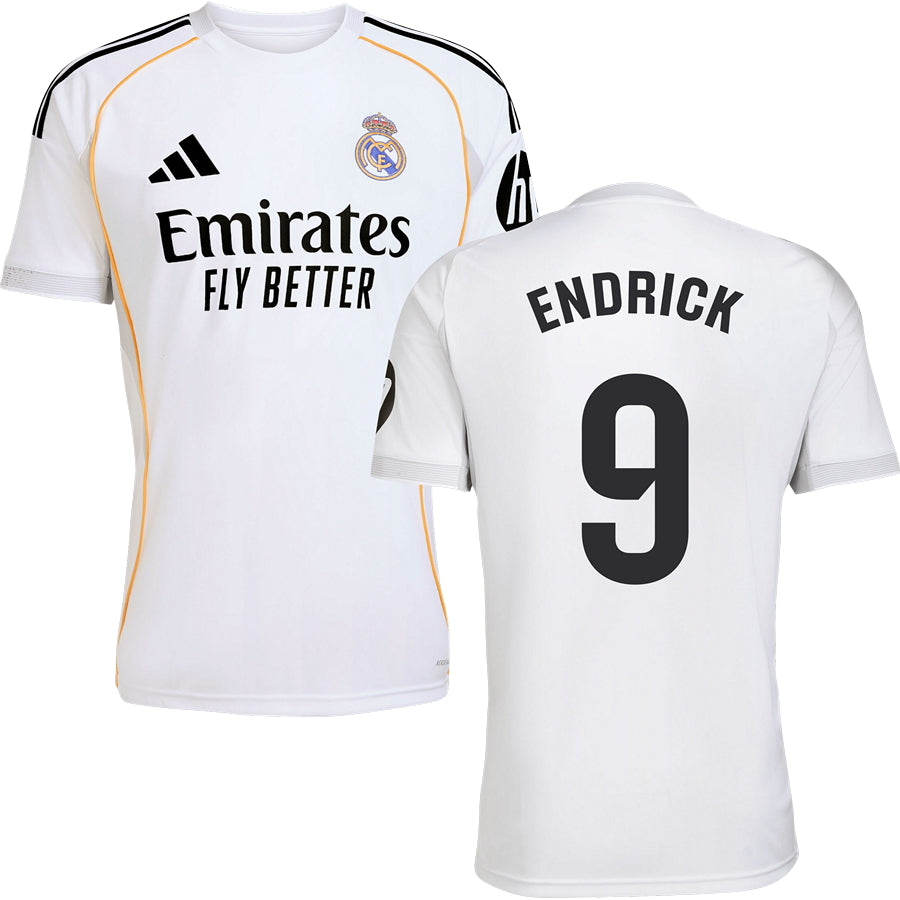 Real Madrid CF Home #9 ENDRICK Jersey 2025/26 Adults-Footzilla