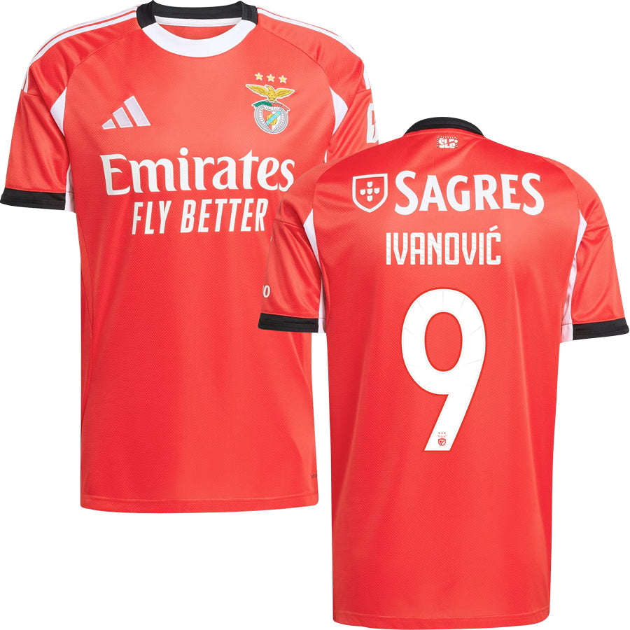 Benfica Home Jersey 2025/26 Adults-Footzilla