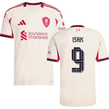 Liverpool Away #9 ISAK Jersey 2025/26 Adults-Footzilla