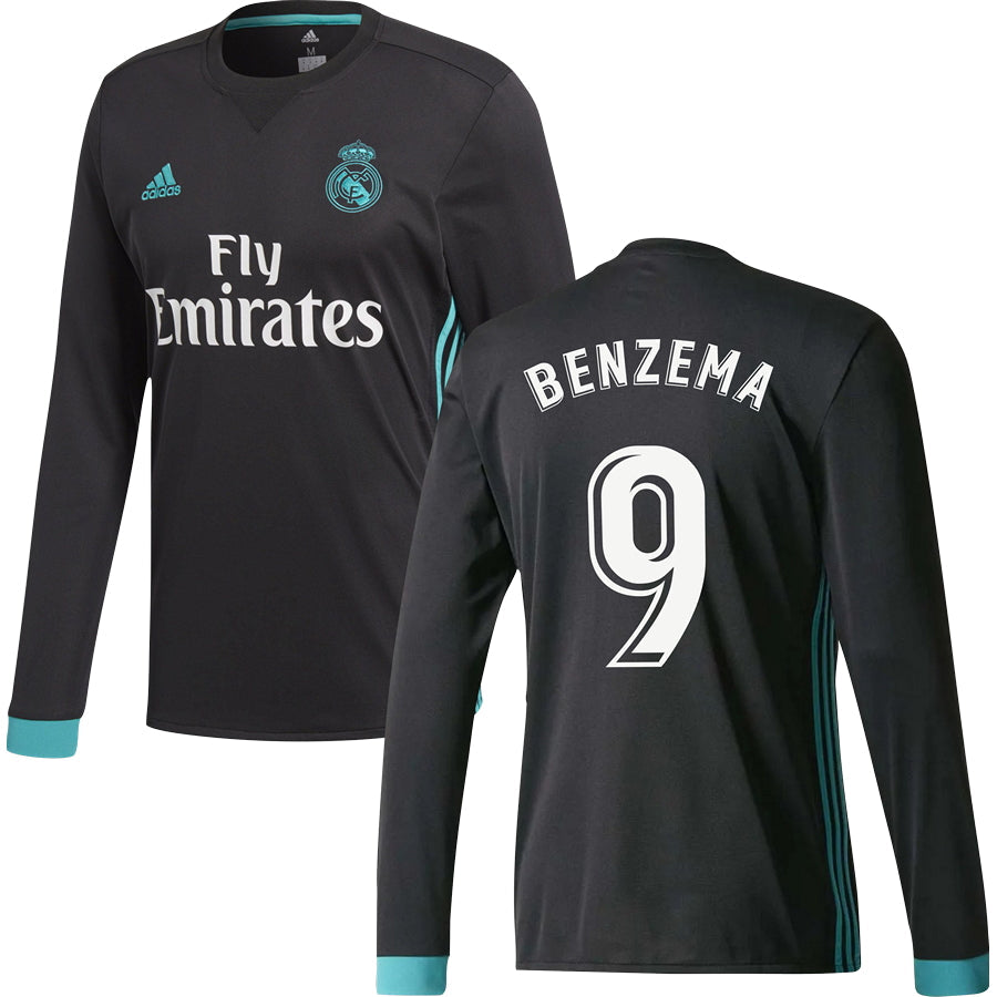 Real Madrid CF Away Long Sleeve Jersey 2017/18 Adults-Footzilla
