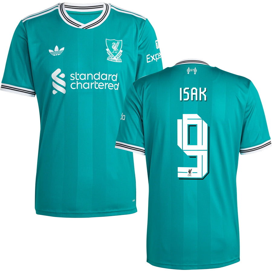 Liverpool Third #9 ISAK Jersey 2025/26 Adults-Footzilla