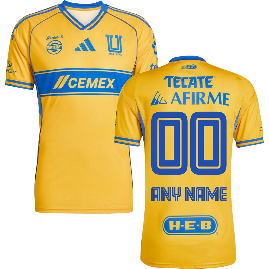 Tigres UANL Home Jersey 2025/26 Adults-Footzilla