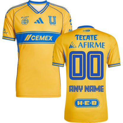 Tigres UANL Home Jersey 2025/26 Adults-Footzilla