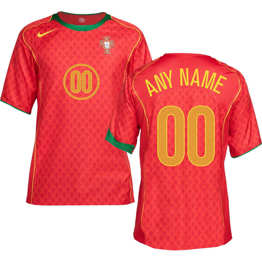 Portugal 2004 Home Jersey Reissue-Footzilla