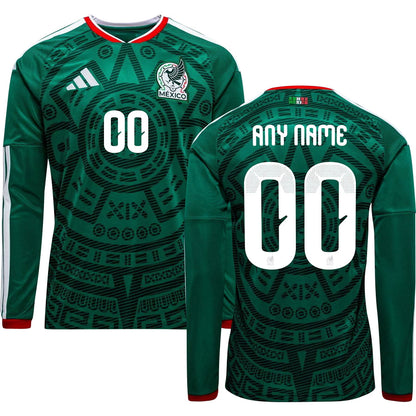 Mexico World Cup 2026 Home Long Sleeve Jersey Adults