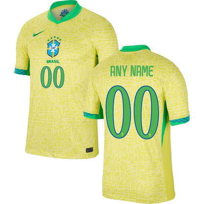 Brazil Home Stadium Jersey 2024 Adults COPA AMERICA-Footzilla
