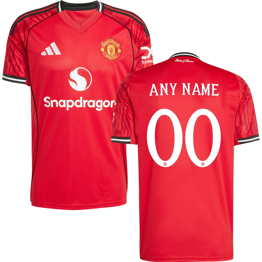 Manchester United Home Jersey 2025/26 Adults-Footzilla