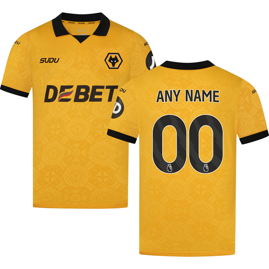 Wolverhampton Wanderers Home Jersey 2025/26 Adults-Footzilla