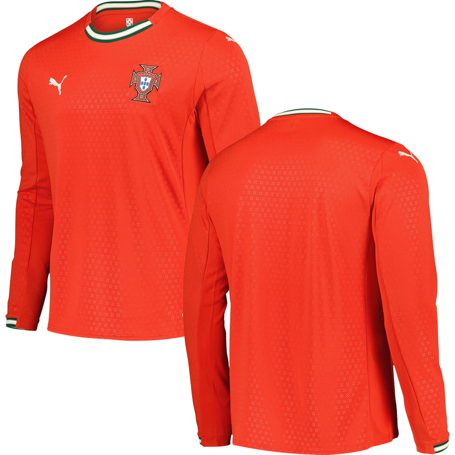 Portugal Home Long Sleeve Jersey 2025 Adults-Footzilla
