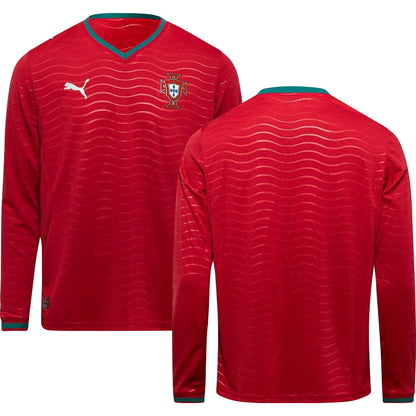 Portugal World Cup 2026 Home Long Sleeve Jersey Adults