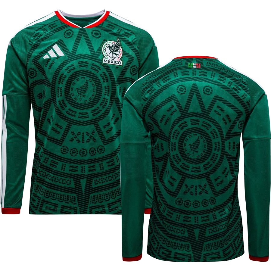 Mexico World Cup 2026 Home Long Sleeve Jersey Adults