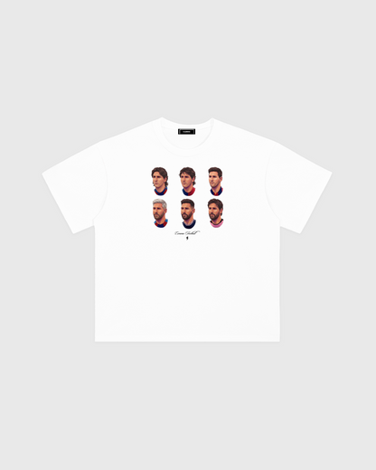 Leo's Barbershop Tee - White